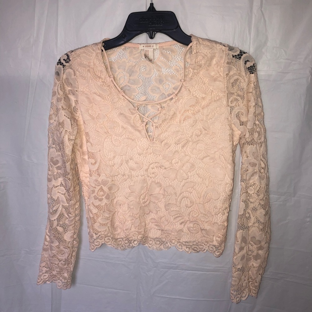 Forever 21 Lace Crop Top
